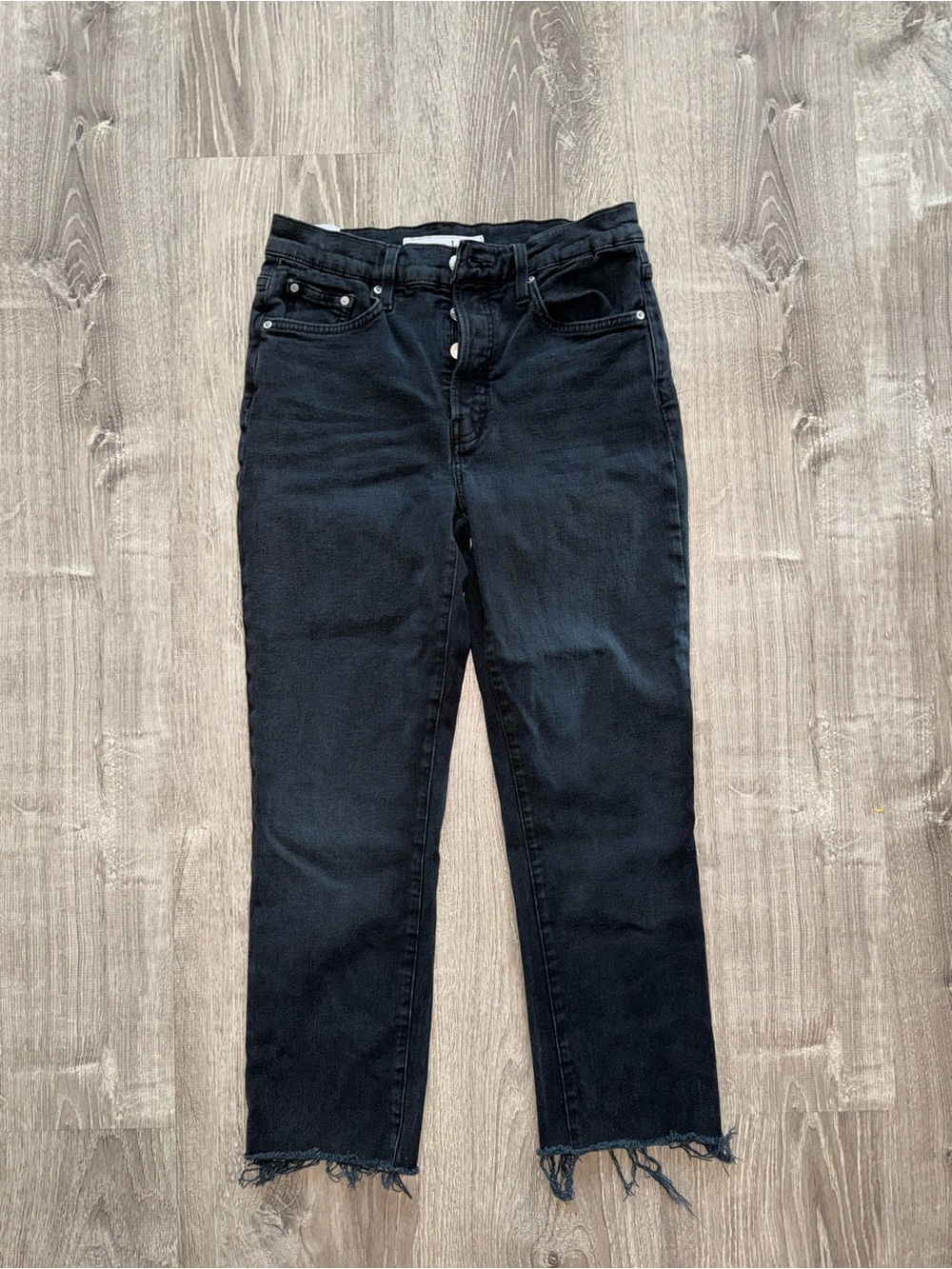 Frank & Eileen Black cropped jeans